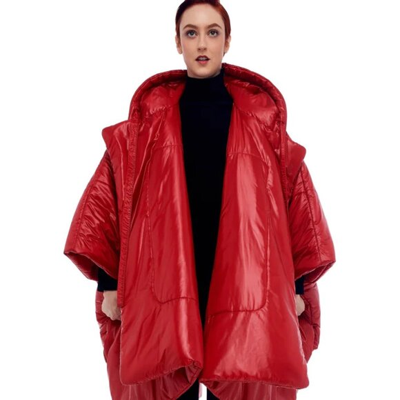ORIGINAL "NORMA KAMALI" MODERN SLEEPING BAG COAT+ORIGINAL STORAGE BAG M/L - Picture 1 of 12